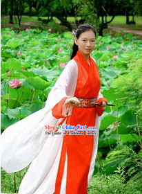 Ancient Chinese Wuxia Dress Set for Women