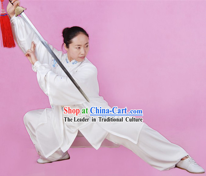 Chinese Silk Taiji Uniforms and Cape Set