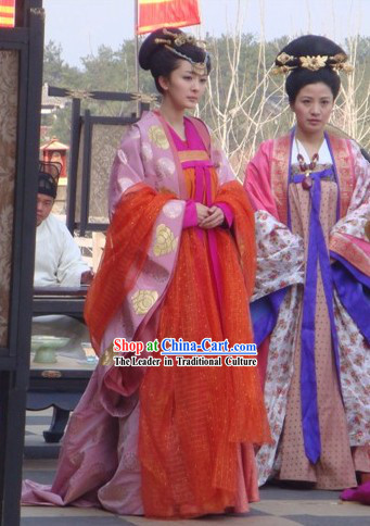 China Tang Dynasty Princess Clothing Complete Set