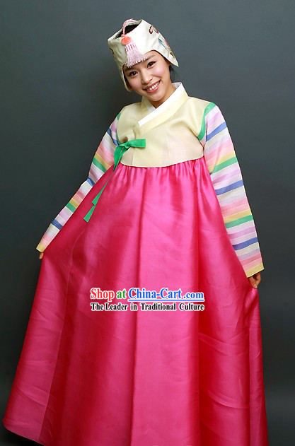 Traditional Korean Hanbok Coat Set for Women