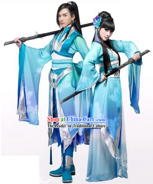 Top Traditional Chinese Women Sword Dresses Complete Set