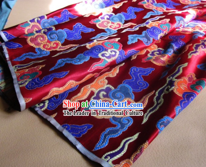 Traditional Chinese Lucky Cloud Brocade Fabric