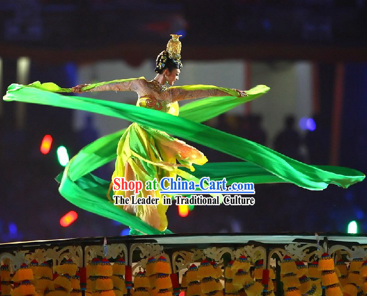 Beijing Olympic Games Opening Ceremony 473 Inches Silk Dance Ribbon