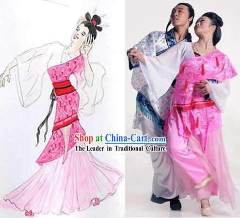 Chinese Folk Dancing Costumes for Women