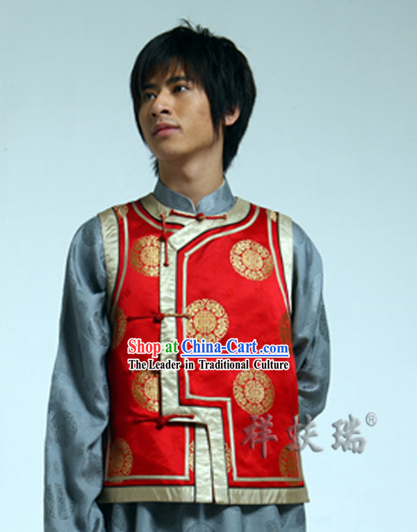 Traditional Chinese Rui Fu Xiang Wedding Jacket for Men