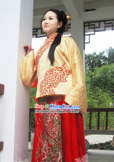 Hand Painted Ming Dynasty Waistcoat Clothing for Women