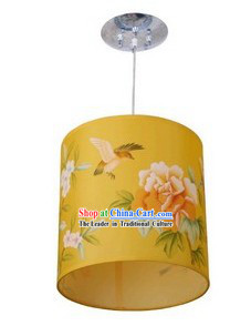 Chinese Classical Hand Painted Flower and Bird Silk Palace Lantern