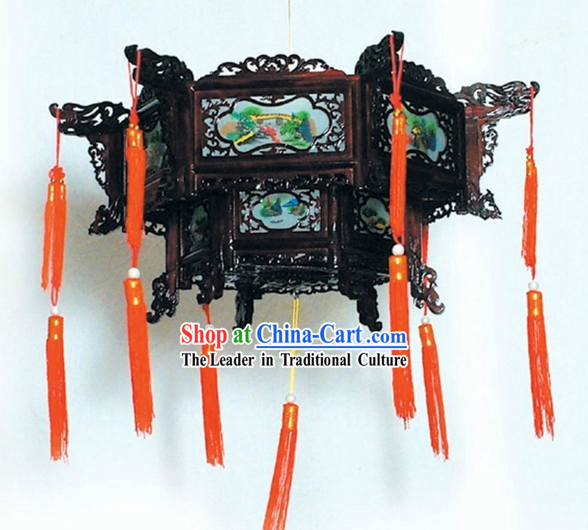 Traditional Chinese Ceiling Wooden Palace Lantern