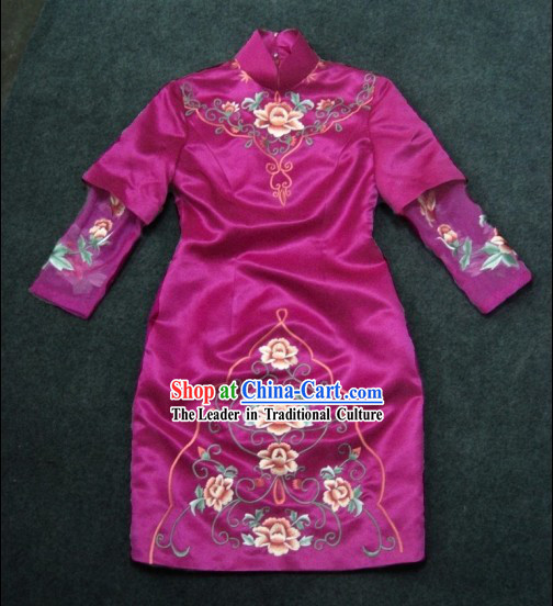 Chinese Classical Wedding Evening Chengsam Dress