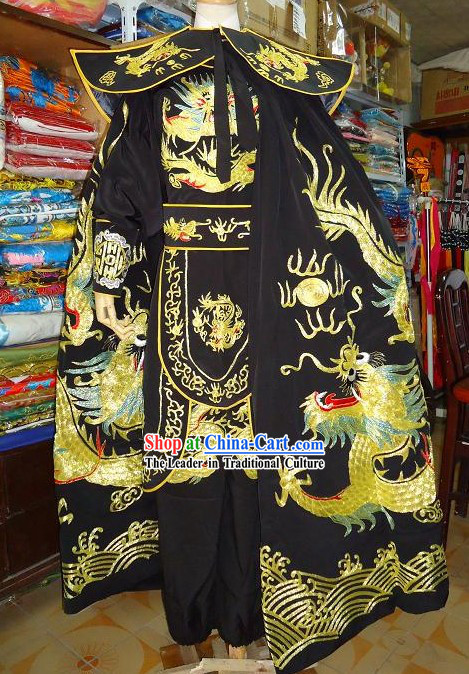 Bian Lian Stage Performance Costume Complete Set with Dragon Cape