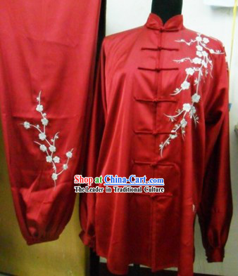 Traditional Chinese Long Sleeve Silk Kung Fu Uniform
