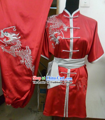 Chinese Silk Dragon Kung Fu Uniforms for Men