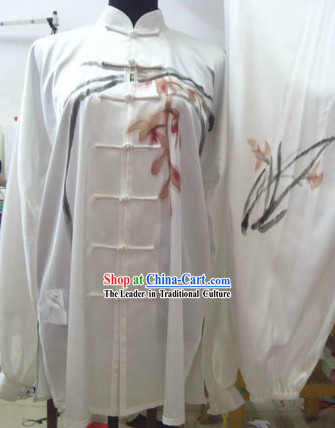 Chinese Silk Orchid Kung Fu Uniform