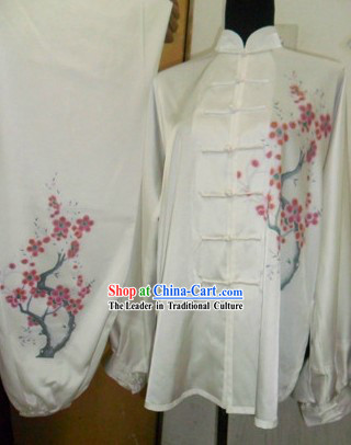 Traditional Chinese Silk Plum Blossom Tai Chi Clothing