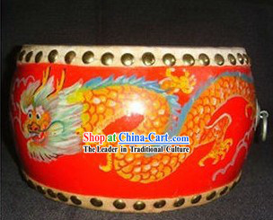 Chinese Hand Painted Dragon Drum