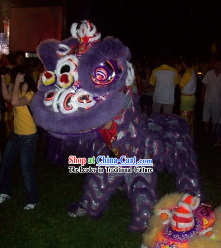 Traditional Festival Ceremony Laser Lion Dance Costume Complete Set
