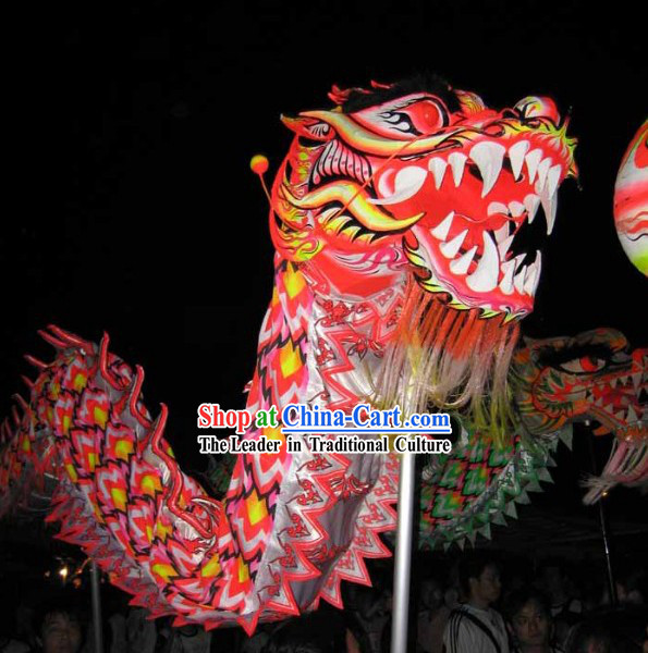 Adult Size Glowing in Dark Dragon Dance Costume Complete Set