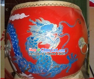 Traditional Chinese Painted Dragon Drum
