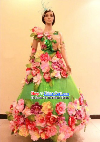 Happy Event Celebrations Flower Dance Costumes for Women