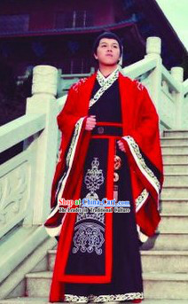 Traditional Chinese Hanfu Dragon Wedding Dress for Bridegroom