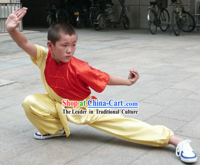 Silk Kung Fu Competition Uniforms for Children