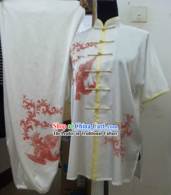 Short Sleeve Phoenix Tai Chi Competition Clothes for Women