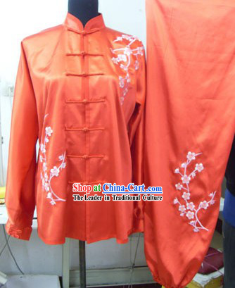 Traditional Chinese Tai Chi Silk Embroidery Uniforms for Women