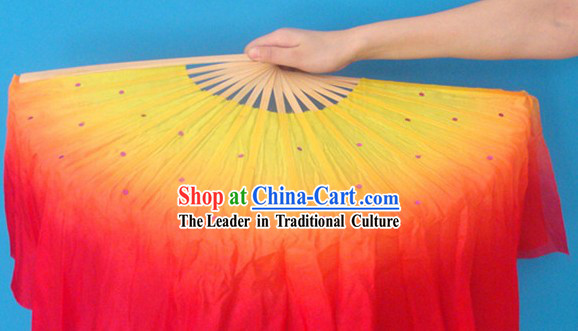 Chinese Classic Flame Silk Dance Fan