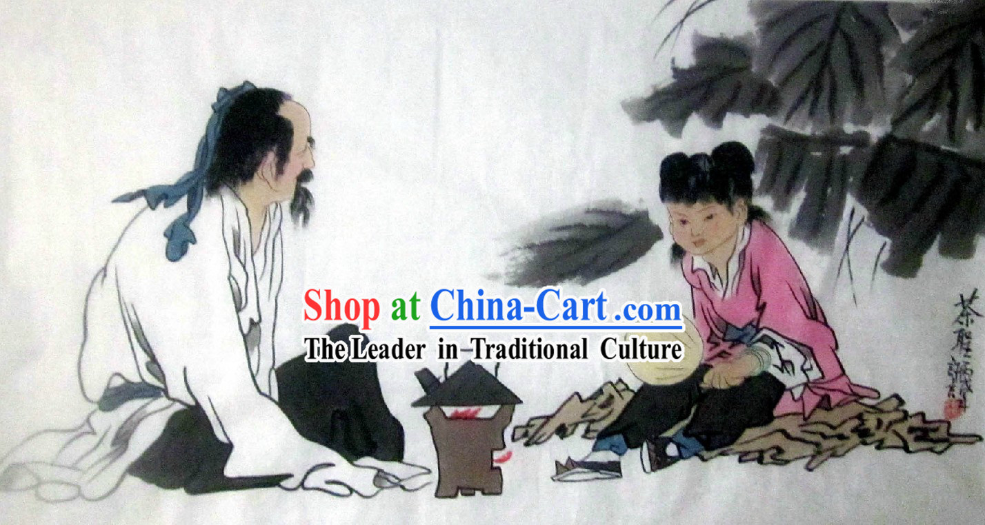 Chinese Classic Tea Painting - Xu Yan