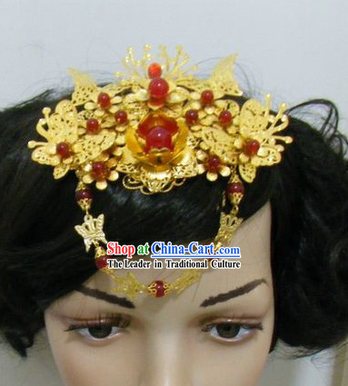 Traditional Chinese Handmade Flower Wedding Head Accessories