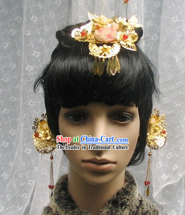 Traditional Chinese Handmade Flower Hair Clasps