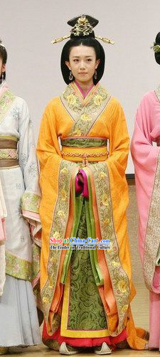 Ancient Chinese Imperial Empress Costumes and Headpiece