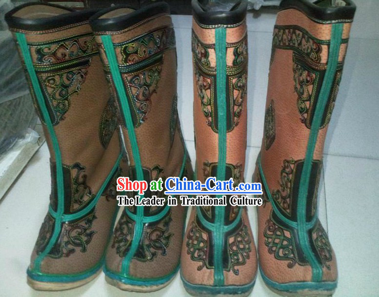 Handmade Classic Mongolian Cowhide Boots