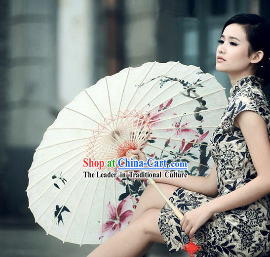 Traditional Chinese Handmade Spring View Umbrella