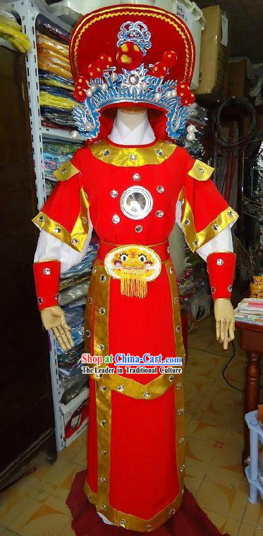 Chinese Opera Hua Mulan Costumes Full Set for Children