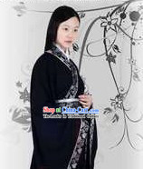 Han Dynasty Black Ceremonial Clothes for Ladies