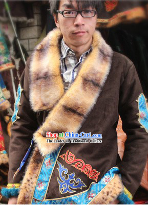 Traditional Chinese Tibetan Blouse for Men