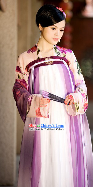 Chinese Classical Tang Dynasty Princess Outfit Complete Set