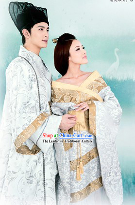 Ancient Chinese Lover Husband and Wife Clothes for Men and Women