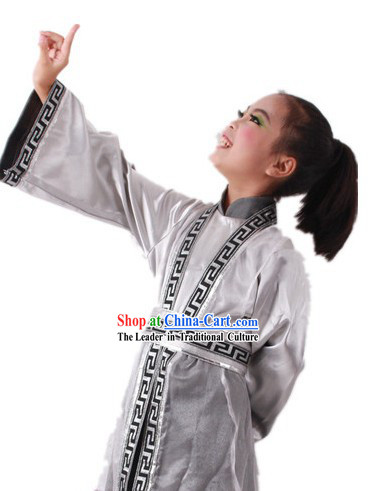 Traditional Chinese Poem Reading Performance Costumes for Kids