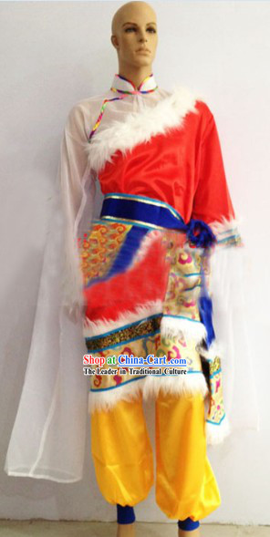 Chinese Stage Performance Tibetan Dance Costumes for Men