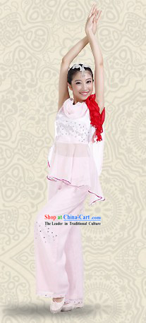 Chinese Han Minority Fan Dance Costumes and Headwear for Women