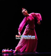 Stage Performance Chinese Beauty Dance Costumes and Headwear for Women