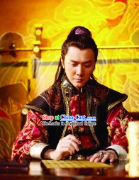 Chinese Costume Period of the Northern and Southern Dynasties Ancient Chinese King of Lanling Costumes Complete Set for Men