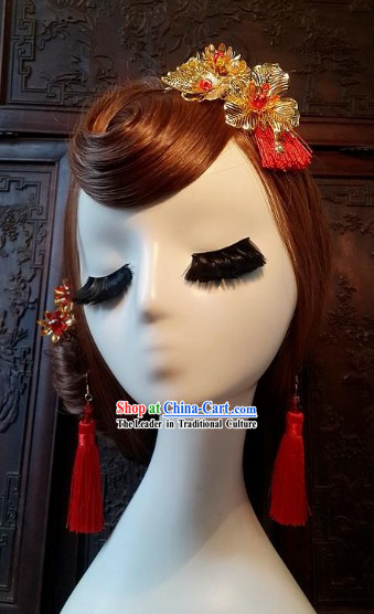 Traditional Chinese Wedding Ceremony Brides Headpieces Complete Set