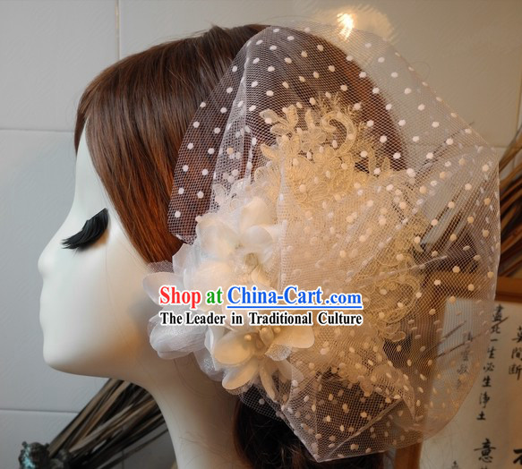 Traditional Chinese Handmade Wedding Ceremony Brides Headpieces Complete Set