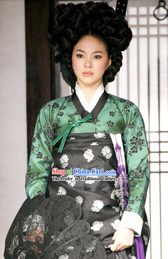 Song Hye Kyo Ancient Korean Lady Clothing Complete Set and Wig