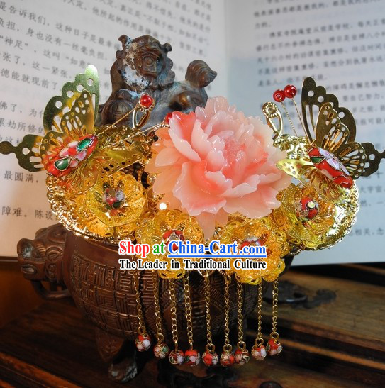 Traditional Chinese Hair Accessories for Weddings and Formal Occasions