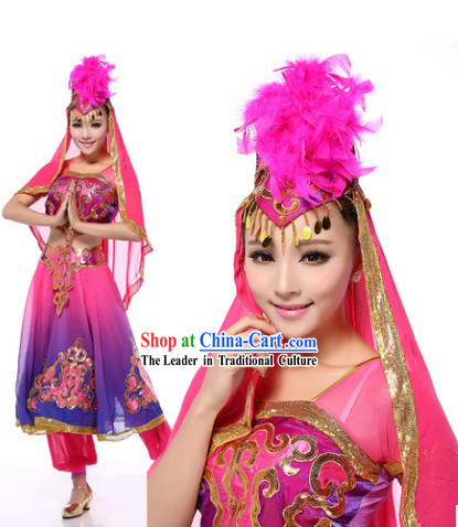 Bollywood Indian Dance Costumes Complete Set for Women