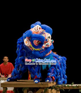 Blue Hoksan Lion Dance Costume for Rental